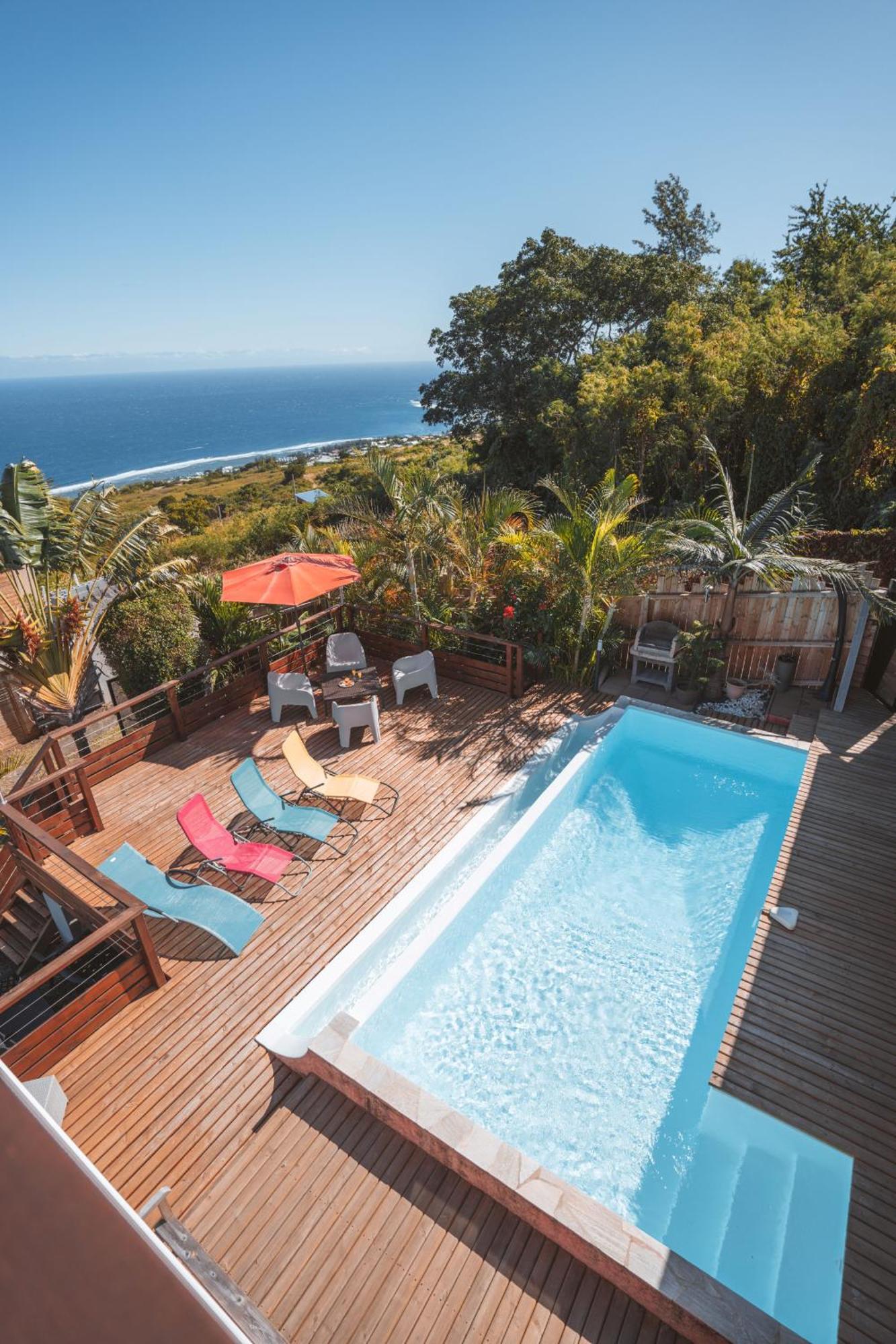 Villa Sunset St Leu, Avec Sa Vue Plongeante Sur La Mer Saint-Leu Exterior photo