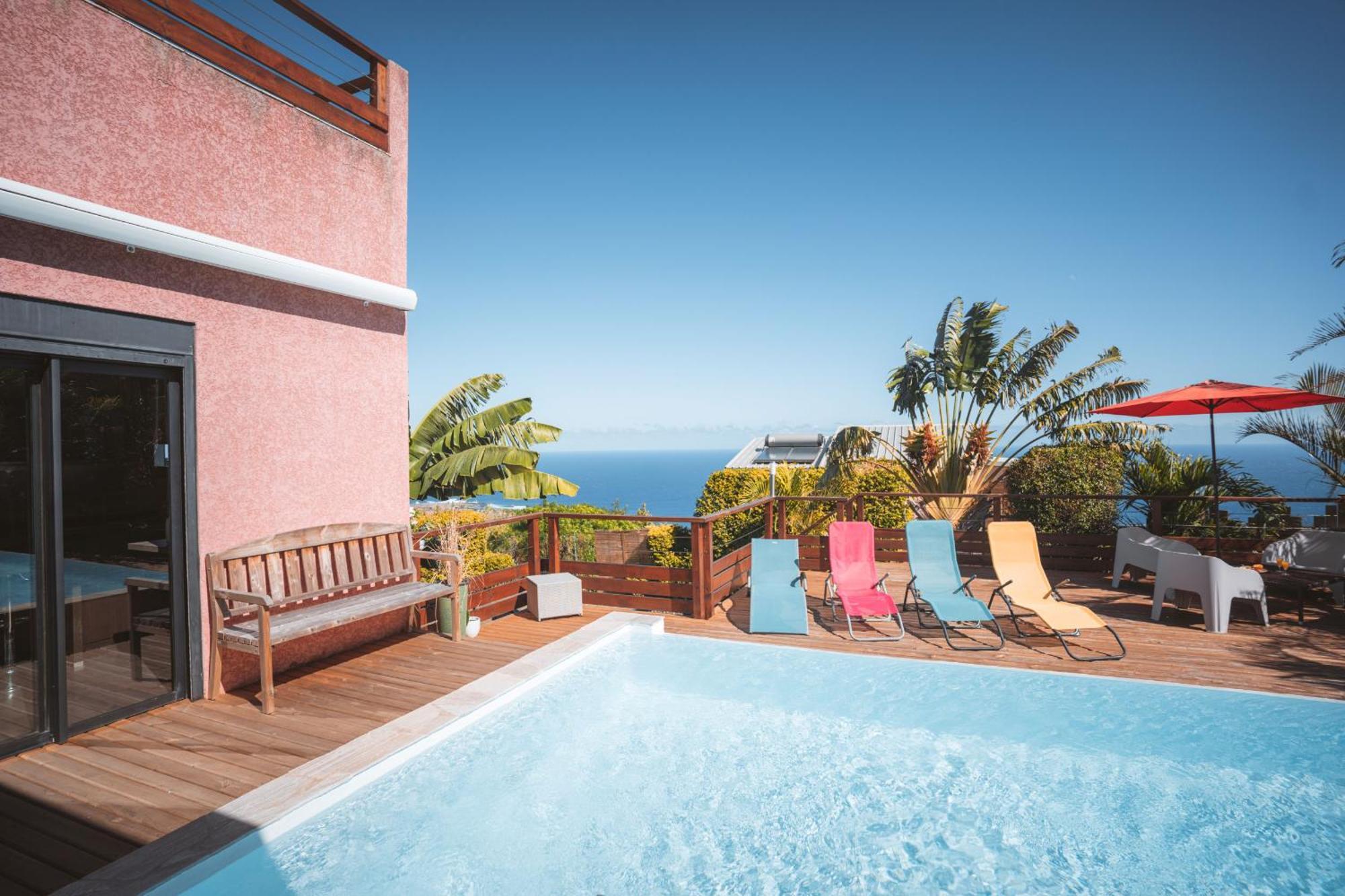 Villa Sunset St Leu, Avec Sa Vue Plongeante Sur La Mer Saint-Leu Exterior photo